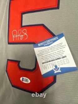 Maillot des Arizona Cardinals signé à la main par Albert Pujols avec certificat d'authenticité BAS