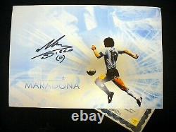 Main Signée Diego Maradona 12x19 Photo Autographe Authentique Avec Preuve