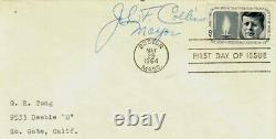 Maire de Boston John F Collins FDC signé à la main daté de 1964 JG Autographs COA