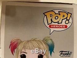 Margot Robbie Harley Quinn Signée À La Main Funko Pop Avec Coa