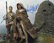 Mark Hamill Daisy Ridley Star Wars Autographes Originaux Signé À La Main 8x10 Avec Coa