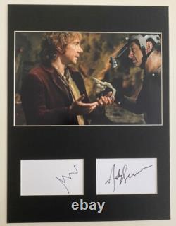 Martin Freeman / Andy Serkis SIGNATURE MANUELLE 16x12 affichage Le Hobbit