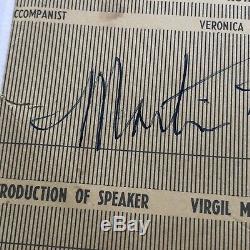 Martin Luther King, Jr Bas, Beckett, Loa, Autographe Signé À La Main, Discours De 1961