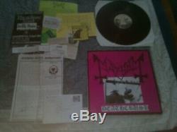 Mayhem Deathcrush Lp, Communiqué Original N ° 879 Avec Lettre Signée À La Main Par Euronymous