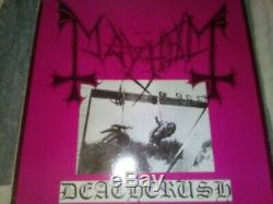 Mayhem Deathcrush Lp, Communiqué Original N ° 879 Avec Lettre Signée À La Main Par Euronymous