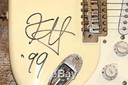 Metallica Entièrement Signé À La Main Fender Squier Strat Guitar Uacc Revendeur Inscrit