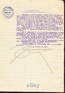 Mexique Zapata Emiliano Jour Pour 1917 Signée
