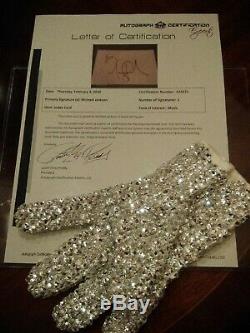Michael Jackson 100% Autograph Original Signe Handsign Autogramm. Inc. Coa