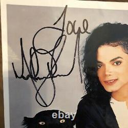 Michael Jackson Authentique Original Autograph Signée À La Main Signature Photo