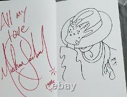 Michael Jackson Autographié Handsigned In Red Rare Moonwalk 1st Edition 1988