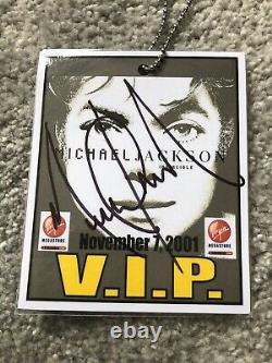 Michael Jackson Signé À La Main Autographe Vip Virgin Megastore Pass Mega Rare