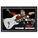 Michael Jackson Signé À La Main Framed Full Size Stratocaster Guitar Thriller Bad