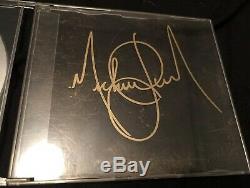 Michael Jackson Signée À La Main Stranger In Moscow Autographié CD Non Promo