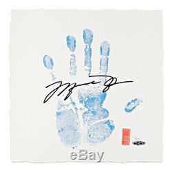 Michael Jordan Lithographie Autographiée Signée À La Main Par Tegata Chicago Unc # / 123 Uda