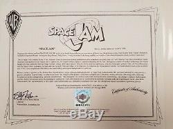 Michael Jordan Main Space Jam Signe Limitée Cel Upper Deck Seal Autograph