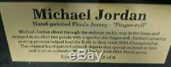 Michael Jordan Uda Upper Deck Autographié Nba Finals Jersey Peint À La Main # 2/6