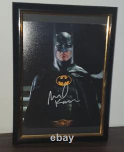 Michael Keaton- Signé à la main avec Coa Batman encadré 8x10 autographié
