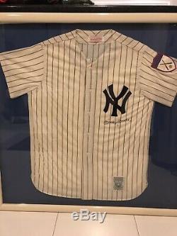 Mickey Mantle Signée À La Main Jersey Autograph Auto New York Yankees