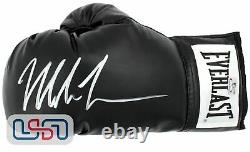 Mike Tyson Signé Autographié Everlast Noir Boxe Main Gauche Gant Tyson Auth