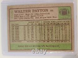 NFL Hof Rb Walter Payton Autographié À La Main 1984 Topps #228