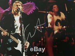 Nirvana Kurt Cobain Signée À La Main Autographié Photo 8x10 Avec Coa