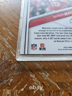 PATRICK MAHOMES II 2023 Panini-Donruss Elite #83 (AUTOGRAPHE MANUSCRIT) Avec COA (FSG)