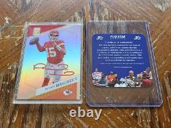 PATRICK MAHOMES II 2023 Panini-Donruss Elite #83 (AUTOGRAPHE MANUSCRIT) Avec COA (FSG)