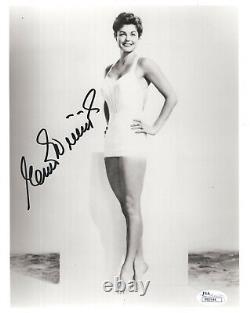 PHOTO 8x10 SIGNÉE À LA MAIN D'ESTHER WILLIAMS, POSE ÉPOUSTOUFLANTE EN MAILLOT DE BAIN, JSA