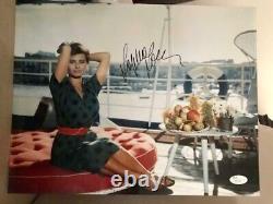 PHOTO DÉDICACÉE À LA MAIN DE SOPHIA LOREN SURDIMENSIONNÉE 11x14 ACTRICE IMPRESSIONNANTE ET SENSUELLE JSA