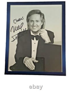 PHOTO SIGNÉE À LA MAIN DE NEIL SEDAKA ENCADRÉE 8,5 x 10,5