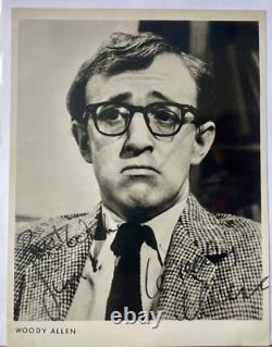 PHOTO VINTAGE DES ANNÉES 70 SIGNÉE À LA MAIN PAR WOODY ALLEN 8 x 10 Originale