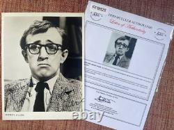 PHOTO VINTAGE DES ANNÉES 70 SIGNÉE À LA MAIN PAR WOODY ALLEN 8 x 10 Originale