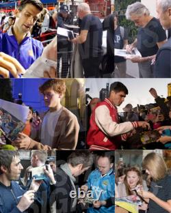 Photo 18x12 signée à la main par Liam & Noel Gallagher Oasis Dual avec certificat d'authenticité et preuve NOUVEAU DANS