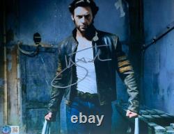 Photo 8x10 signée à la main par Hugh Jackman, authentique, avec certificat BAS inclus