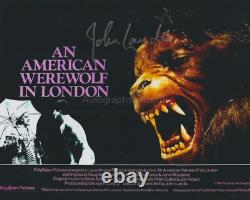 Photo 8x10 signée à la main par John Landis, Un loup-garou américain à Londres B