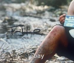 Photo 8x10 signée à la main par Tom Hanks, authentifiée par Beckett, acteur de 'Seul au monde'