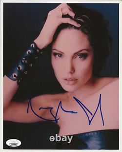 Photo 8x10 véritablement signée à la main par Angelina Jolie, JSA COA autographié.
