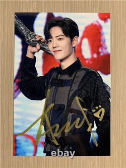 Photo autographiée à la main de Xiao Zhan, autographes originaux.
