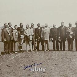 Photo de football de 16x20 des Chicago Bears signée à la main et encadrée par Clyde Bulldog Turner