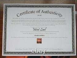 Photo dédicacée à la main de Meatloaf 10 X 8 + certificat d'authenticité gratuit et frais de port inclus