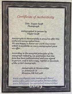 Photo dédicacée à la main de Taylor Swift avec certificat d'authenticité (COA)