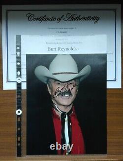 Photo dédicacée à la main par Burt Reynolds 10 X 8 acteur + Coa Livraison gratuite