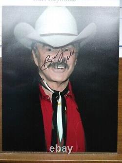 Photo dédicacée à la main par Burt Reynolds 10 X 8 acteur + Coa Livraison gratuite