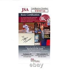 Photo dédicacée autographiée en main 8X10 de Julie Newmar Batman Catwoman avec un certificat JSA COA.