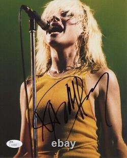 Photo dédicacée et signée à la main de Debbie Harry Blondie 8X10 avec COA JSA.