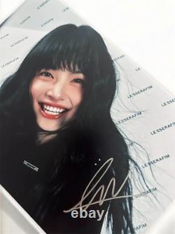 Photo dédicacée signée à la main de Eunchae de LE SSERAFIM