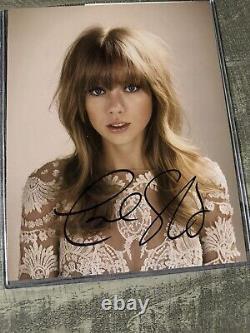 Photo dédicacée signée à la main de Taylor Swift 8x10 avec double COA