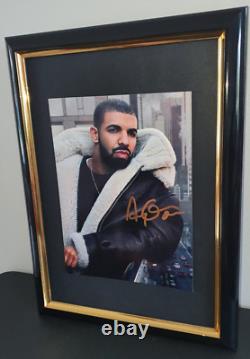 Photo encadrée signée à la main par Drake avec COA Autographe original