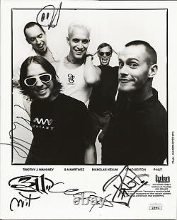 Photo promotionnelle REAL de 311 band signée à la main 8x10 JSA COA Autographiée par les 5 membres P-Nut +