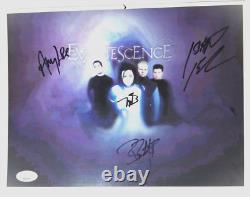 Photo signée à la main RÉELLE d'Evanescence #2 JSA LOA Autographiée Amy Lee Ben Moody +2